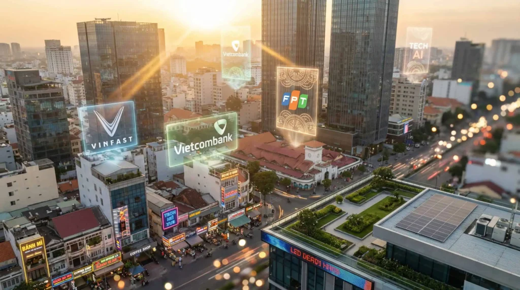 Branding in Vietnam e-commerce case study showing Vietnamese consumer using digital shopping app with brand loyalty features